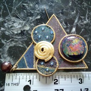 BoHo/Modern/Spacey Handmade Pin
